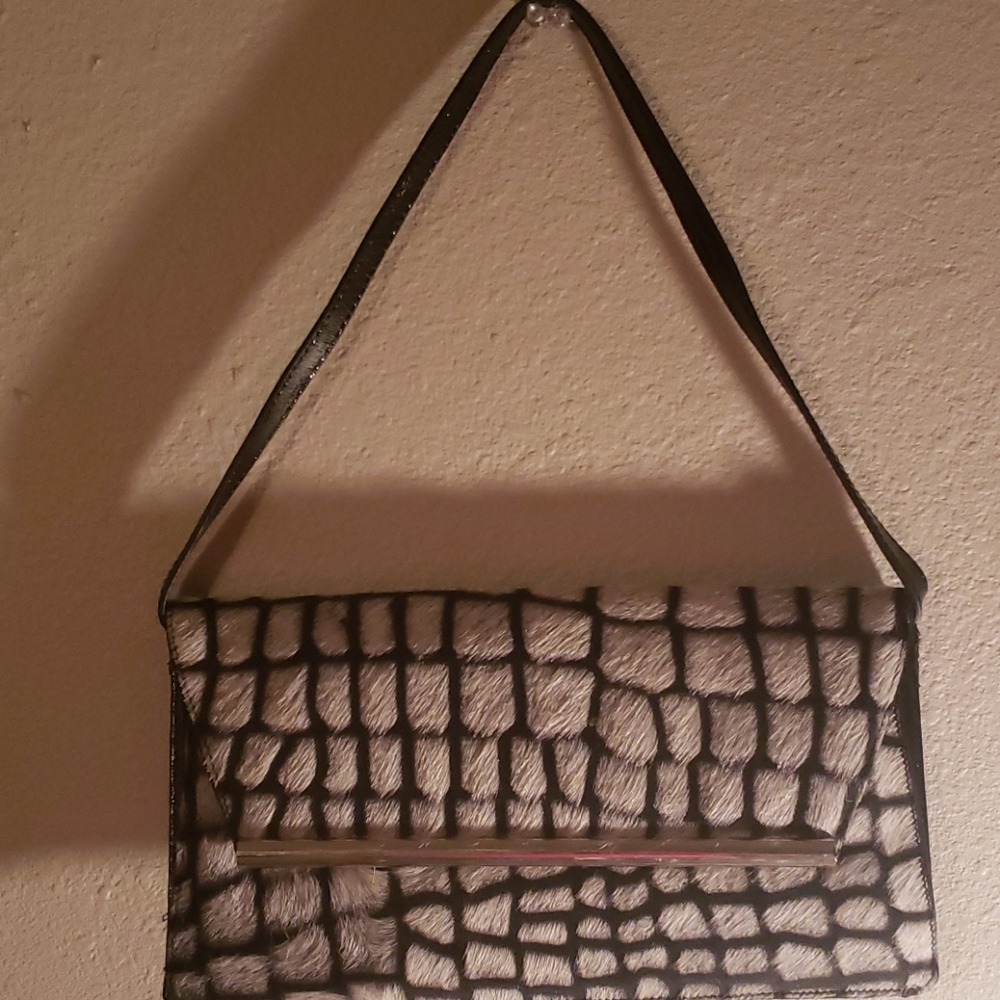 Clutch Black and white.